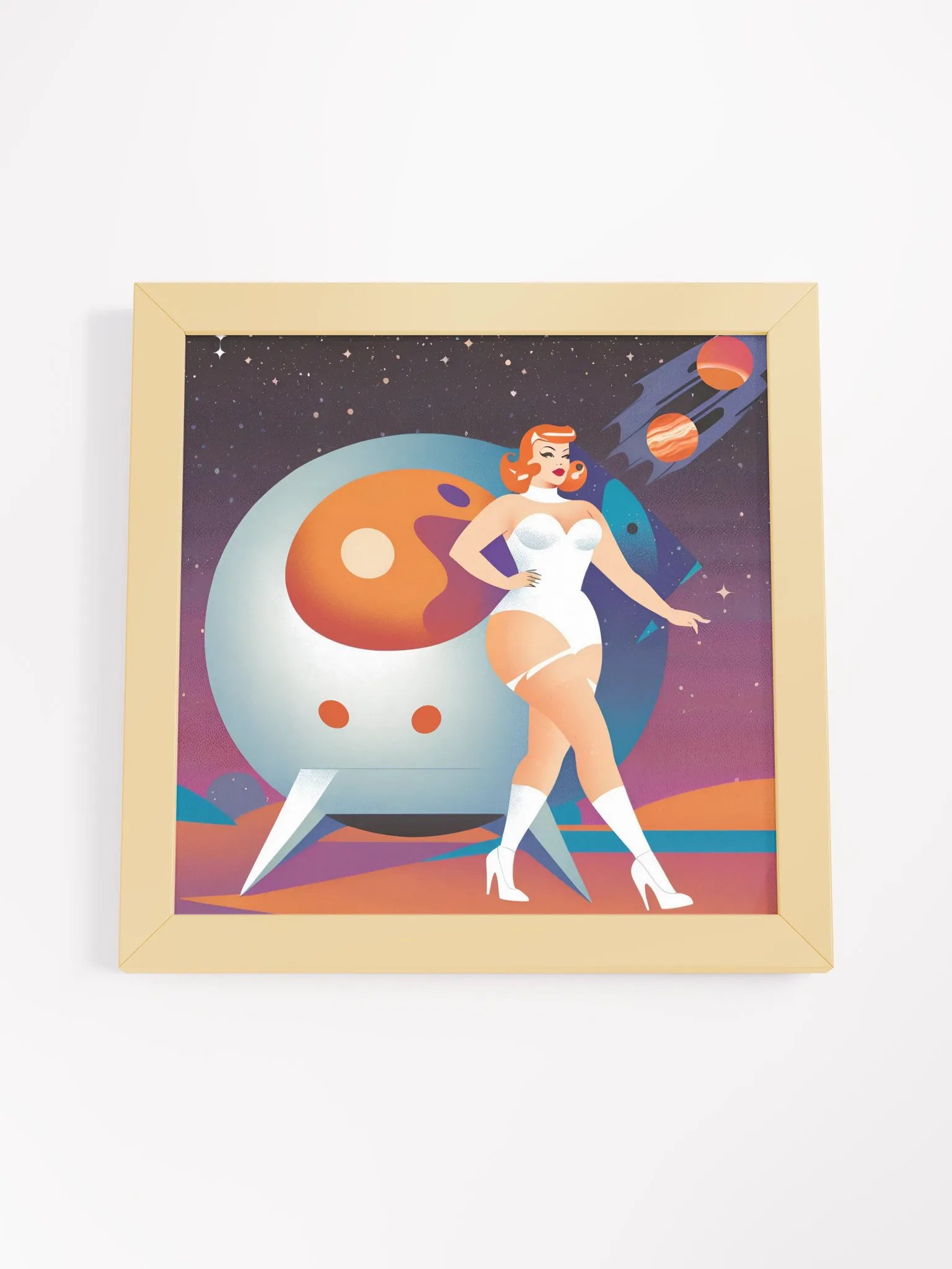 Futuristic Femme Framed Matte Poster product image (46)