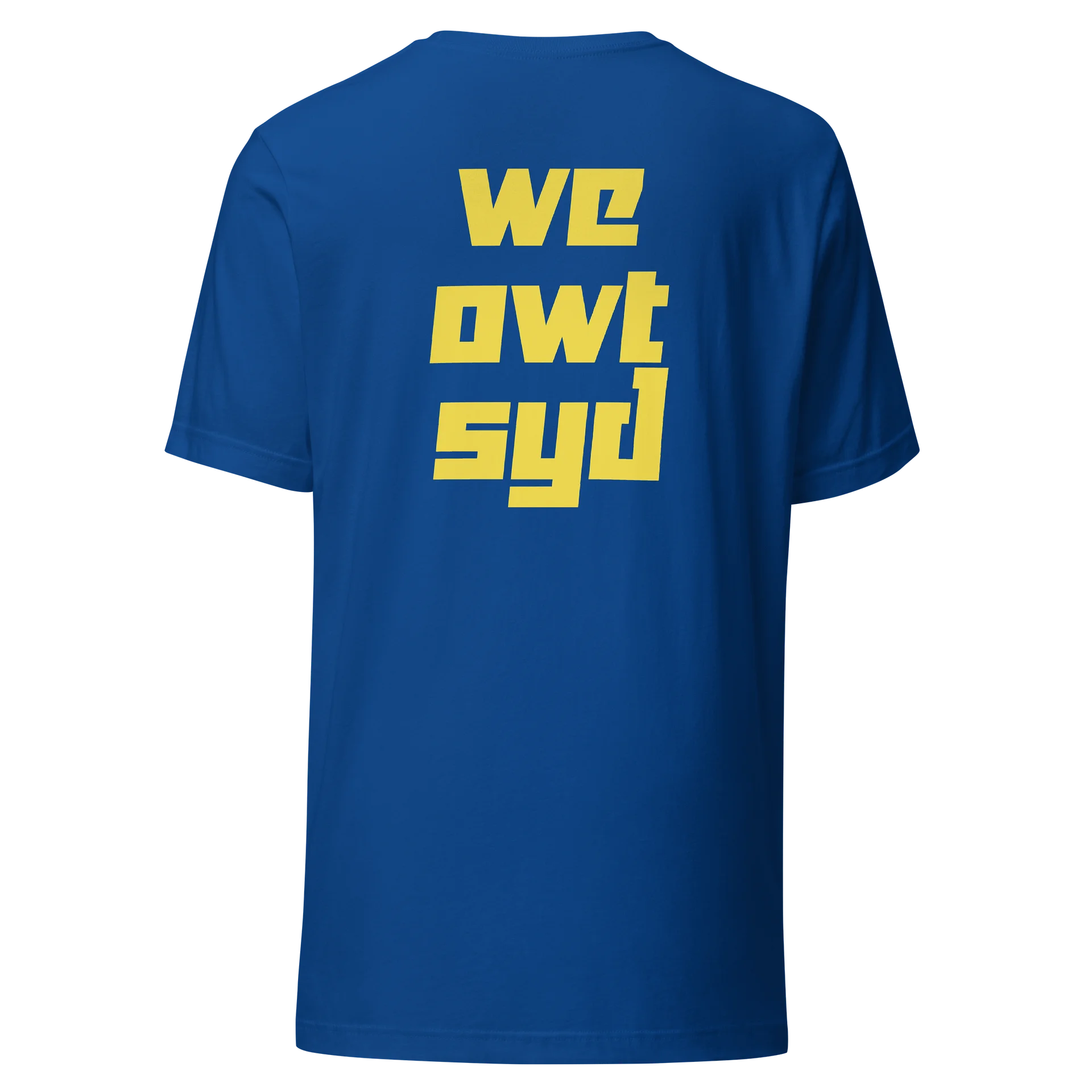 WeOwtsyd Premium T-Shirt - Chest Logo - Blue Yellow product image (4)