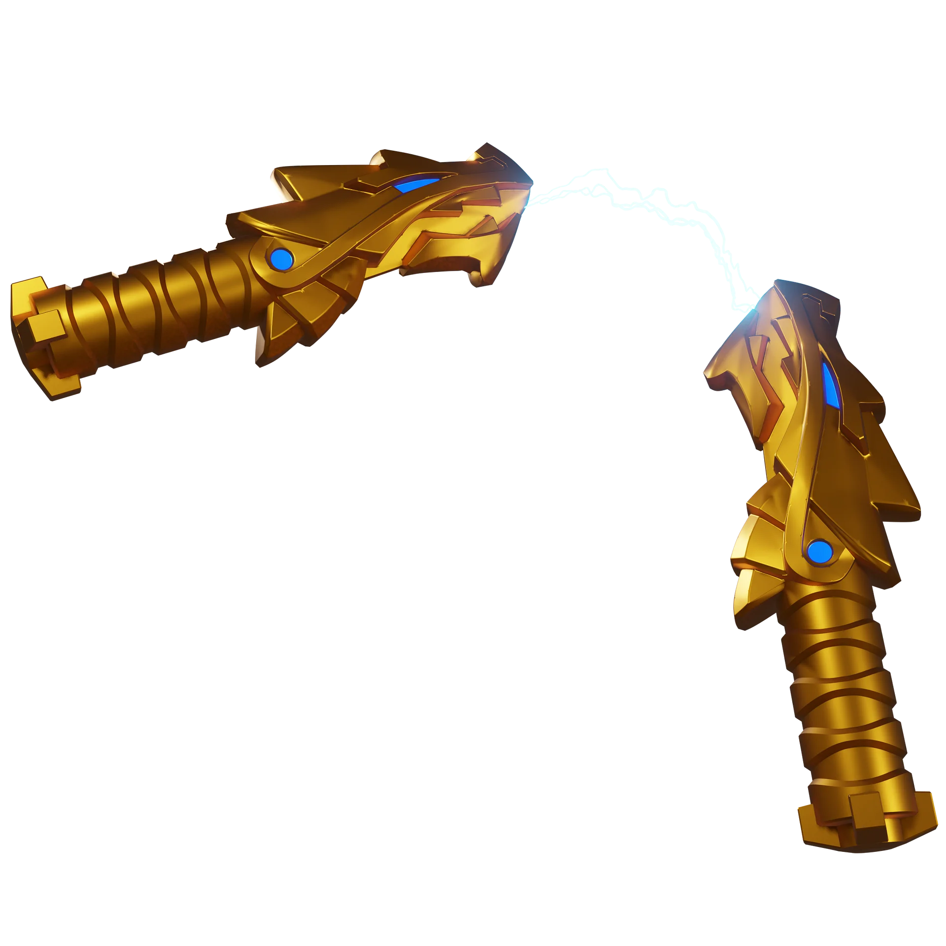 Ninjago Nunchucks of lightning - 3D printable model files product image (1)