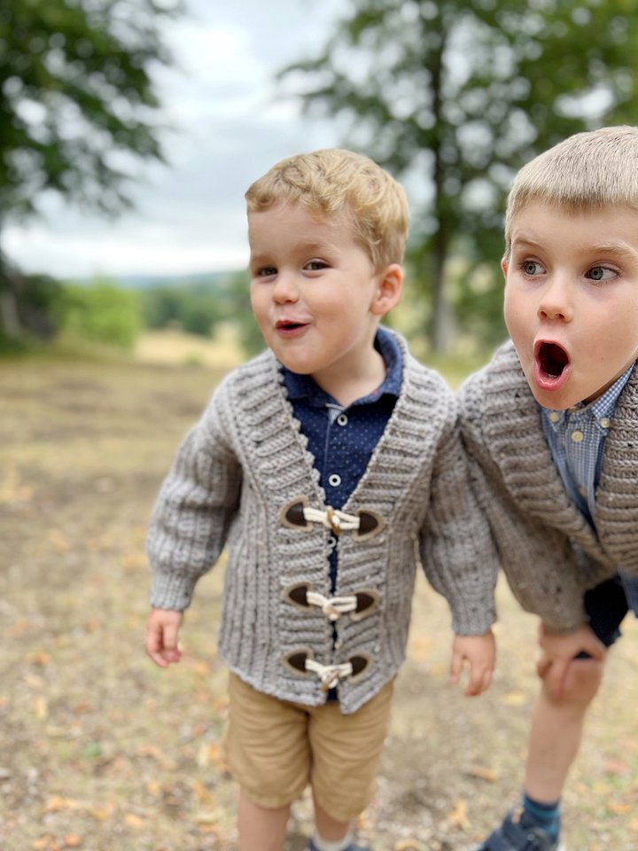 Wetherby Child Crochet Cardigan Pattern | sizes baby to age 10 product image (1)