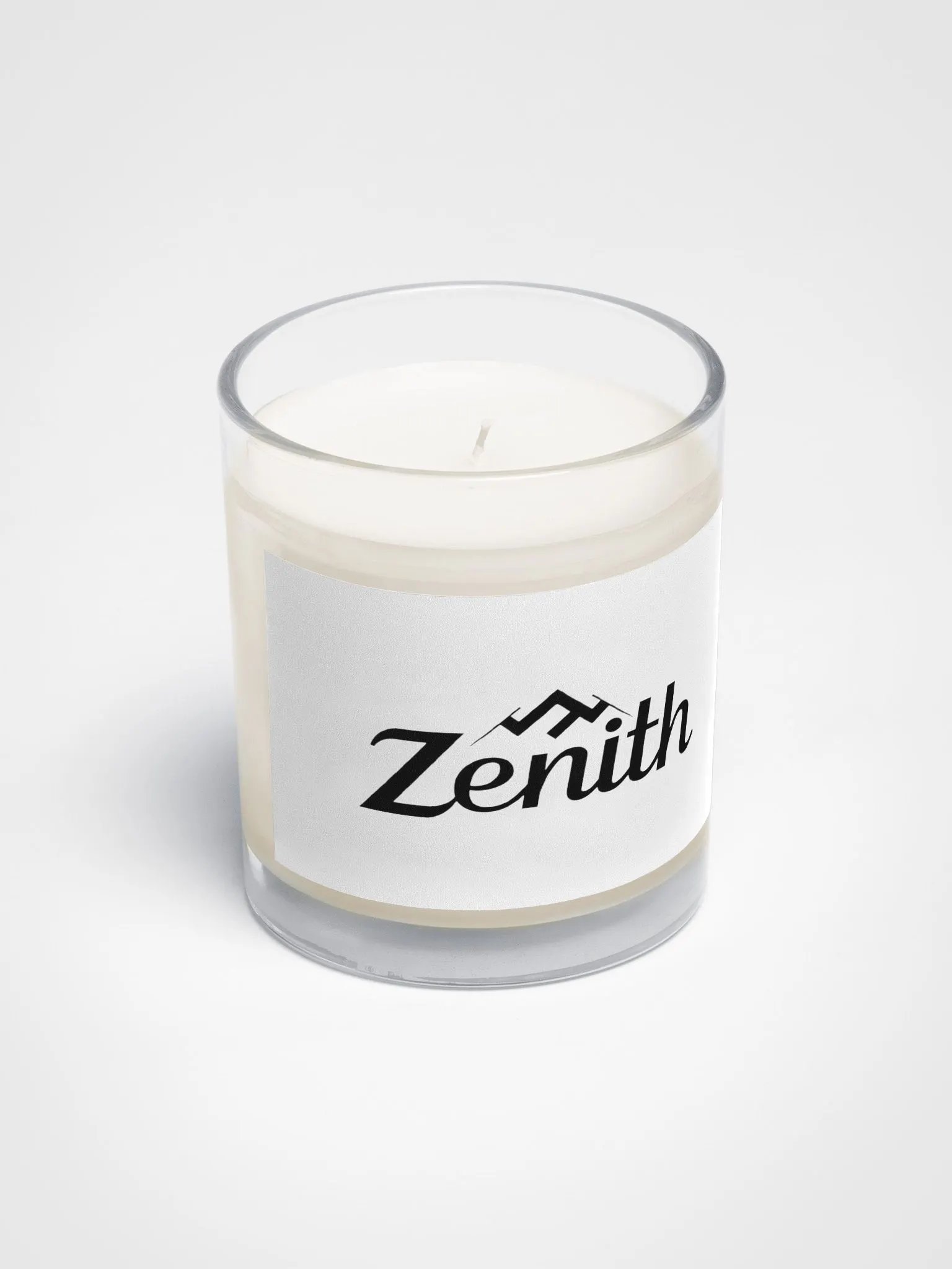 Zenith Unscented Soy Wax Candle - Clear Glass Jar, 1.2 lbs product image (2)