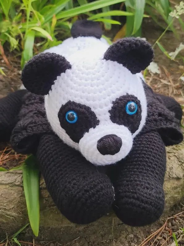 Jungle Panda Crochet Baby Blanket PATTERN - Amigurumi Toy Lovey PDF Pattern - Crafting Happiness product image (7)