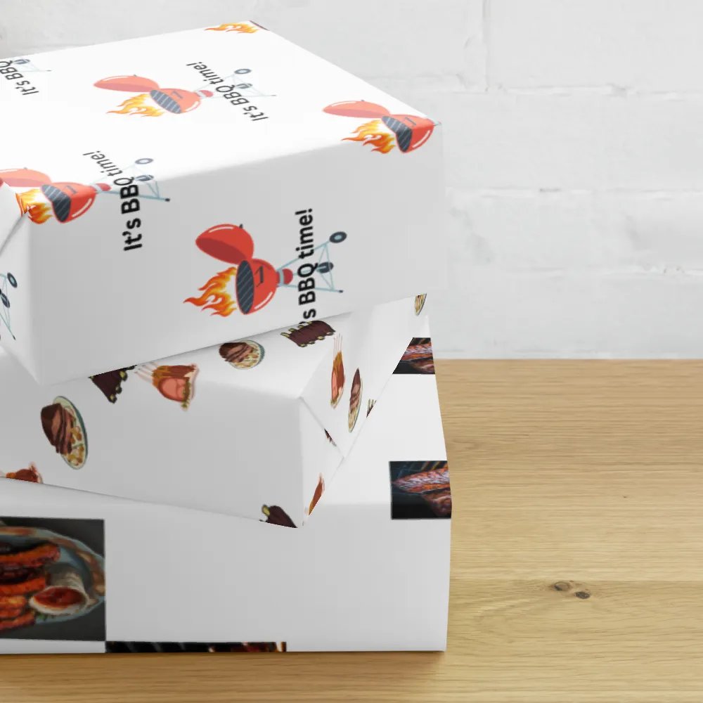 It's BBQ time Wrapping Paper product image (10)