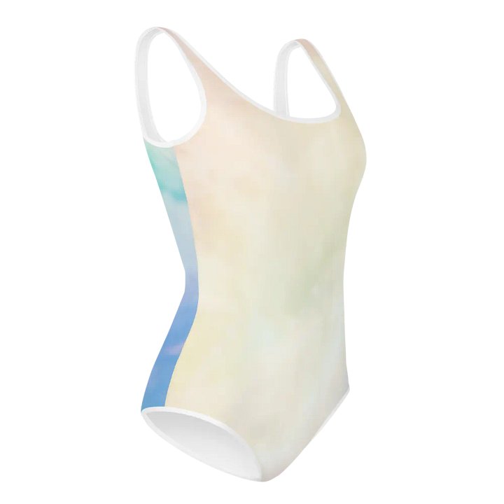 Blur cloud rainbow Design Youth One Piece Swimsuit - V1 product image (1)