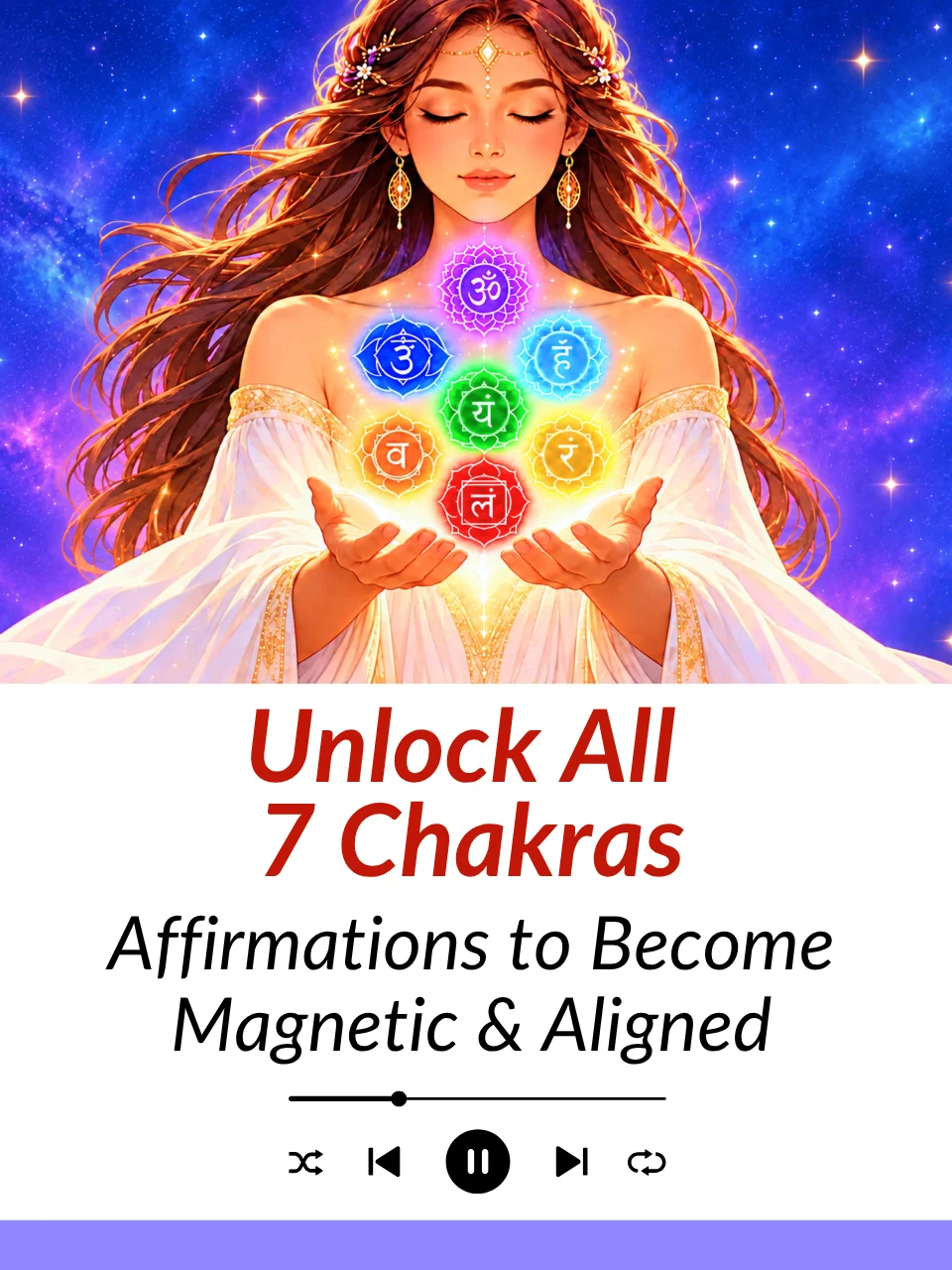 Unlock All 7 Chakras — Affirmations to Become Magnetic & Aligned | MP3 Download product image (1)
