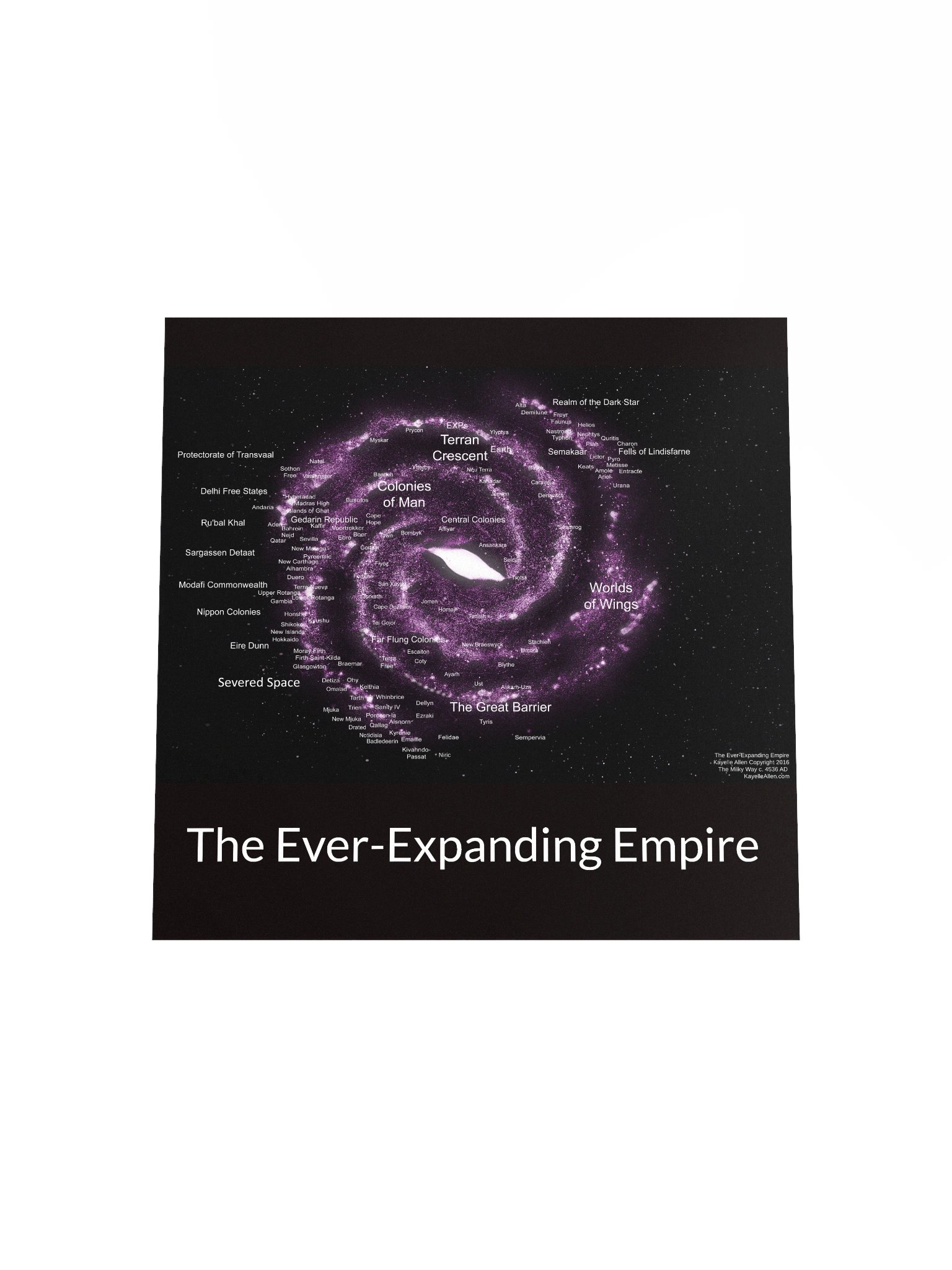 Explore the Cosmos: A Map of the Ever-Expanding Empire circa 4536 CE product image (4)