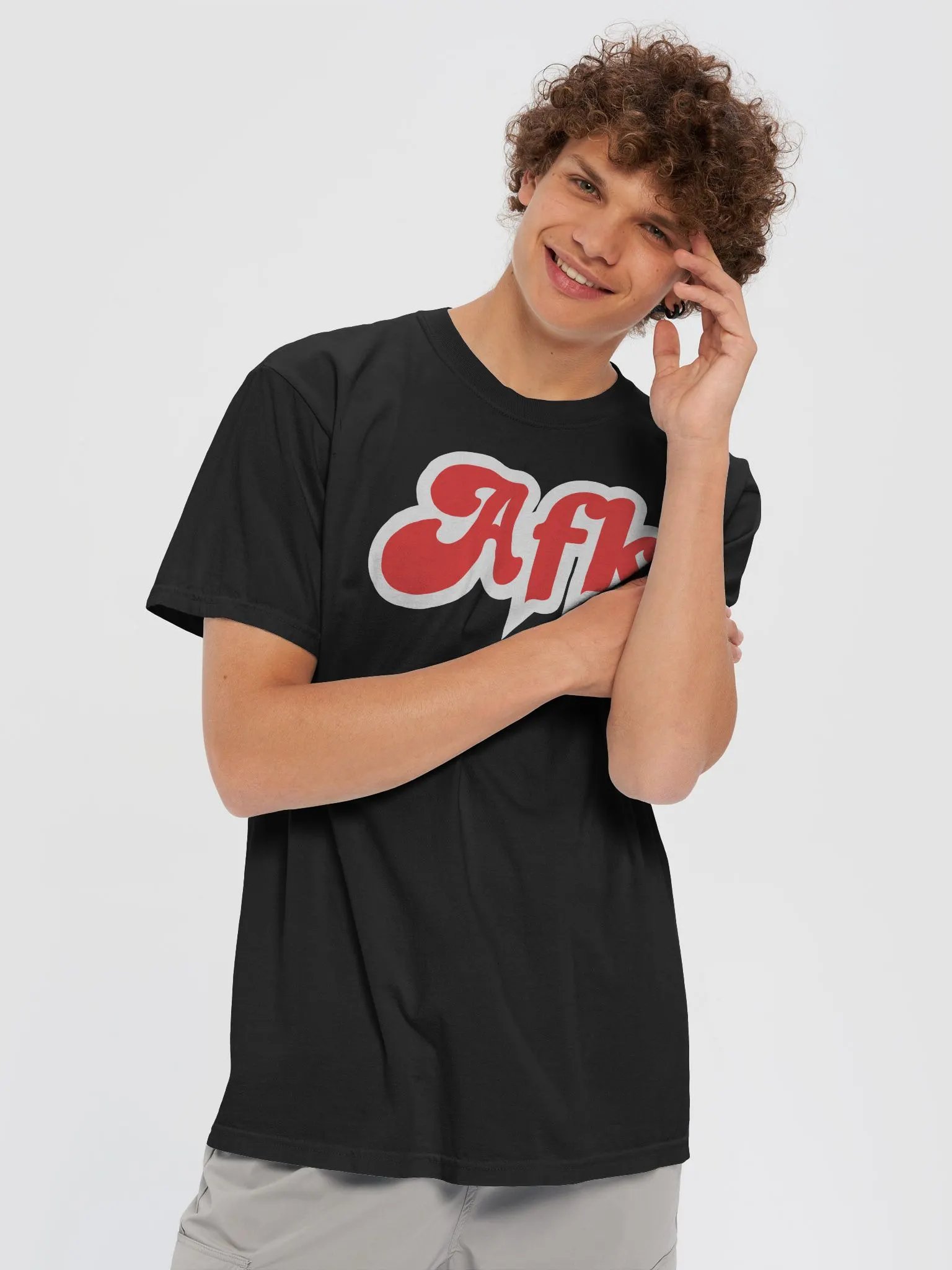 Bold Red AFK Graphic Tee product image (9)