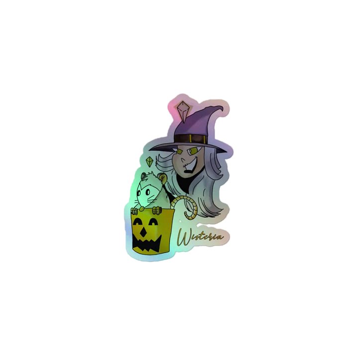 Whimsical Witch Holographic Sticker Sheet product image (2)