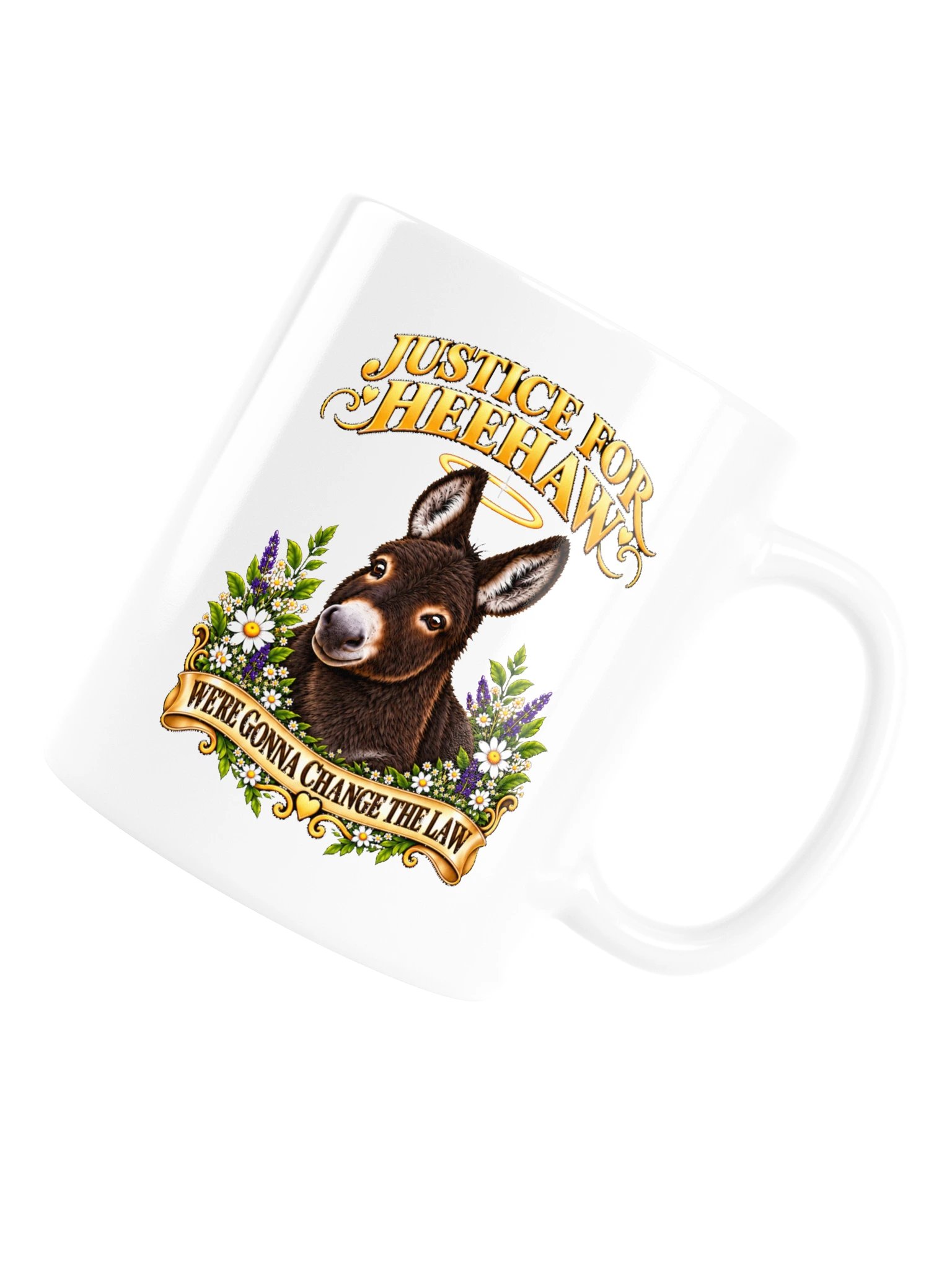Justice For HeeHaw Floral Design Mug product image (6)