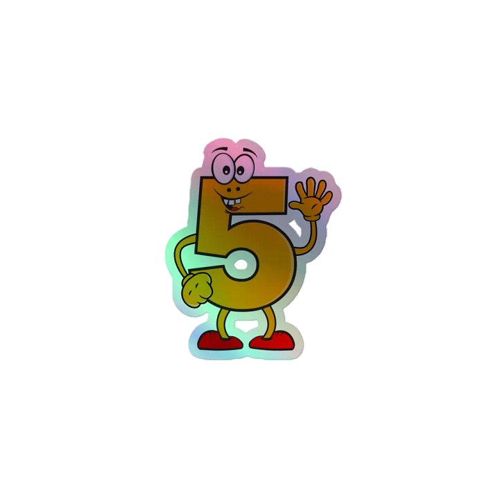 Funky 5 Vibes Holographic Sticker Set product image (1)