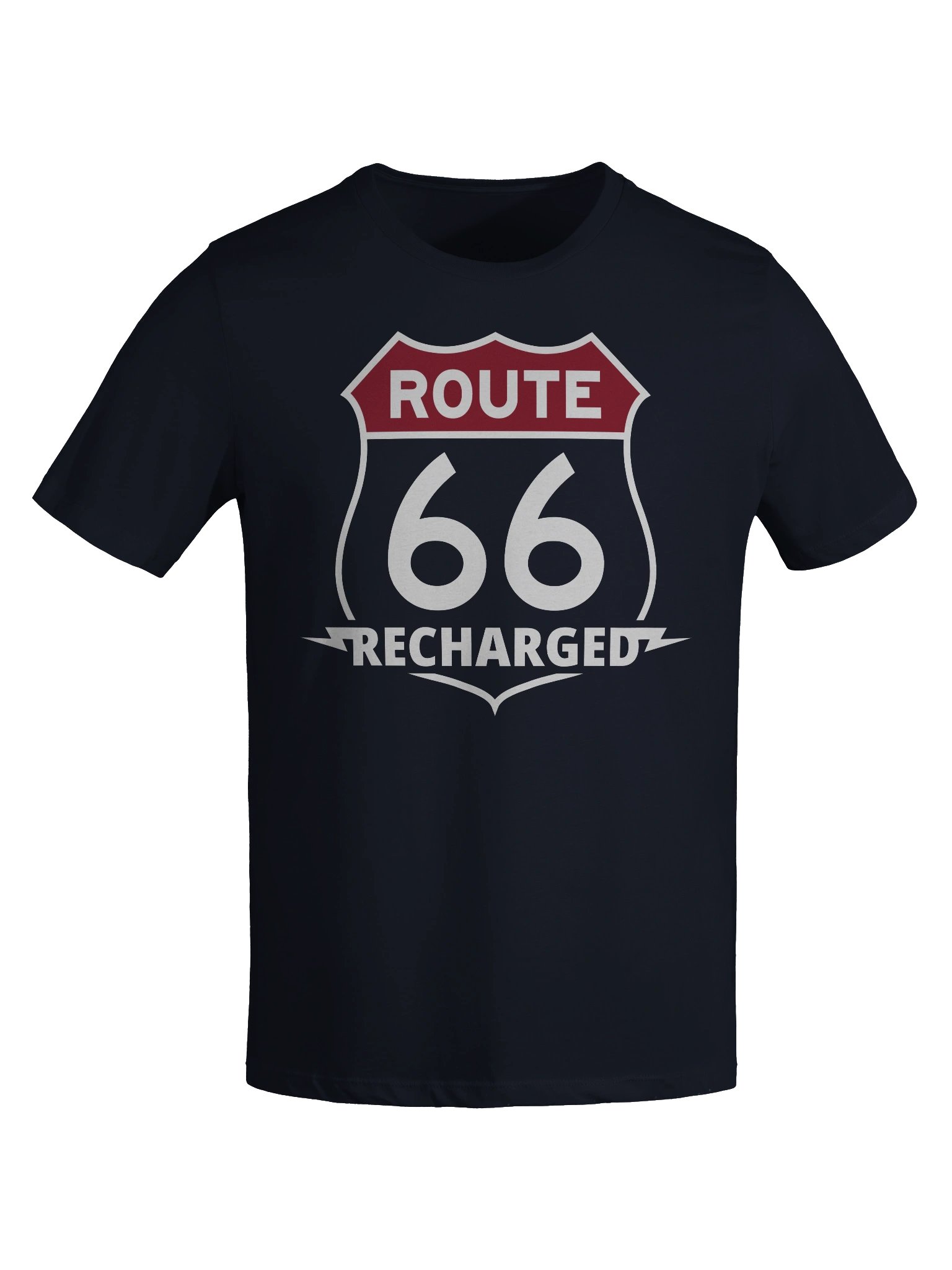 Route 66 Recharged Colored Shield Red on Blue (Womens) product image (7)