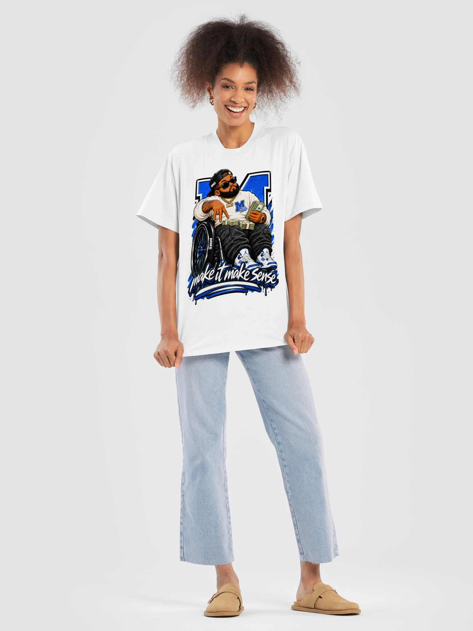 Make It Make Sense Cash Crew Tee product image (7)