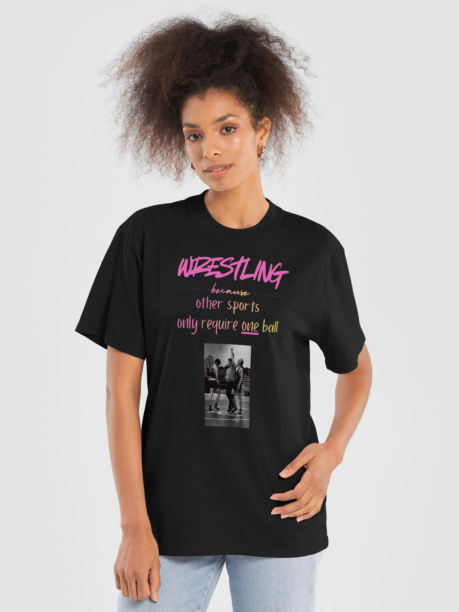 Wrestling One Ball Graphic Tee product image (5)