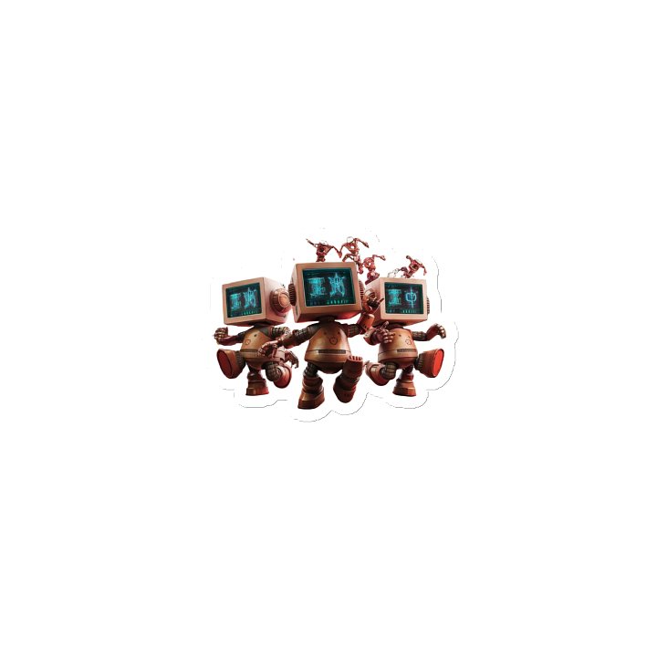 Retro Robot Dance Party Magnets product image (2)