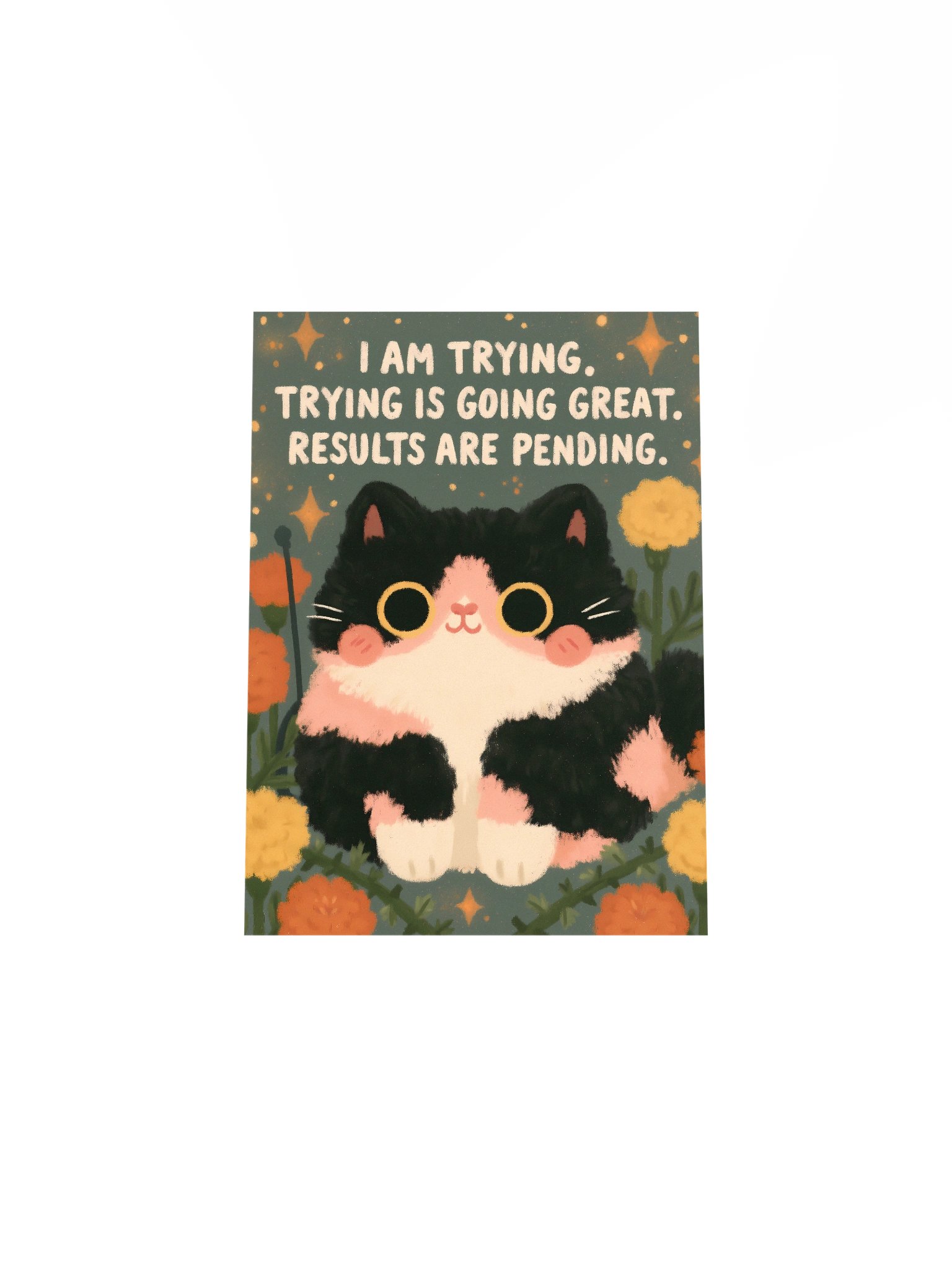 Trying Is Going Great Cat Poster product image (31)