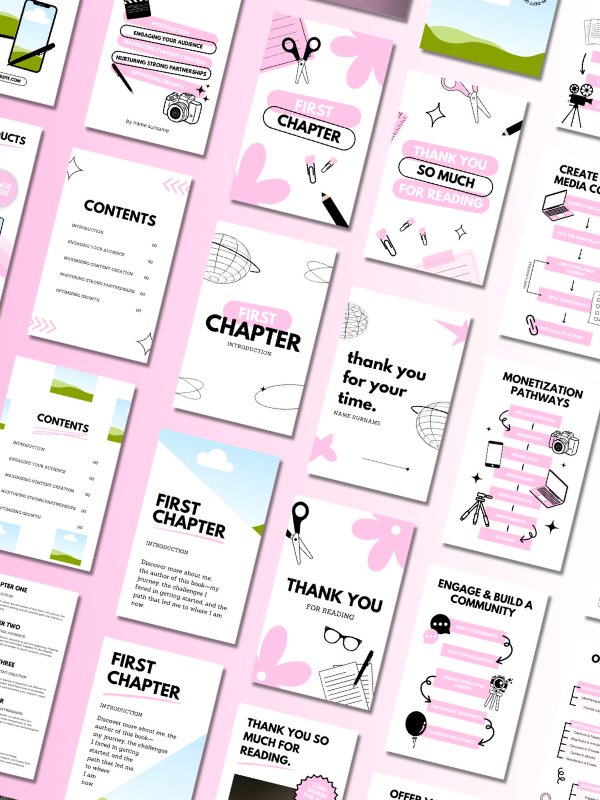 MRR/PLR Minimal Pink eBook Template product image (3)