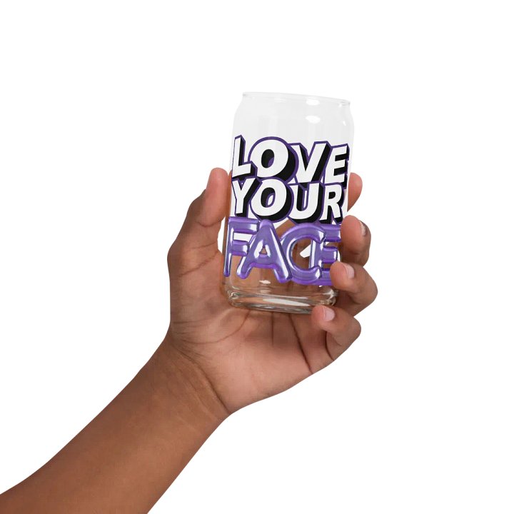 Love Your Face Can-Shaped Glass product image (2)