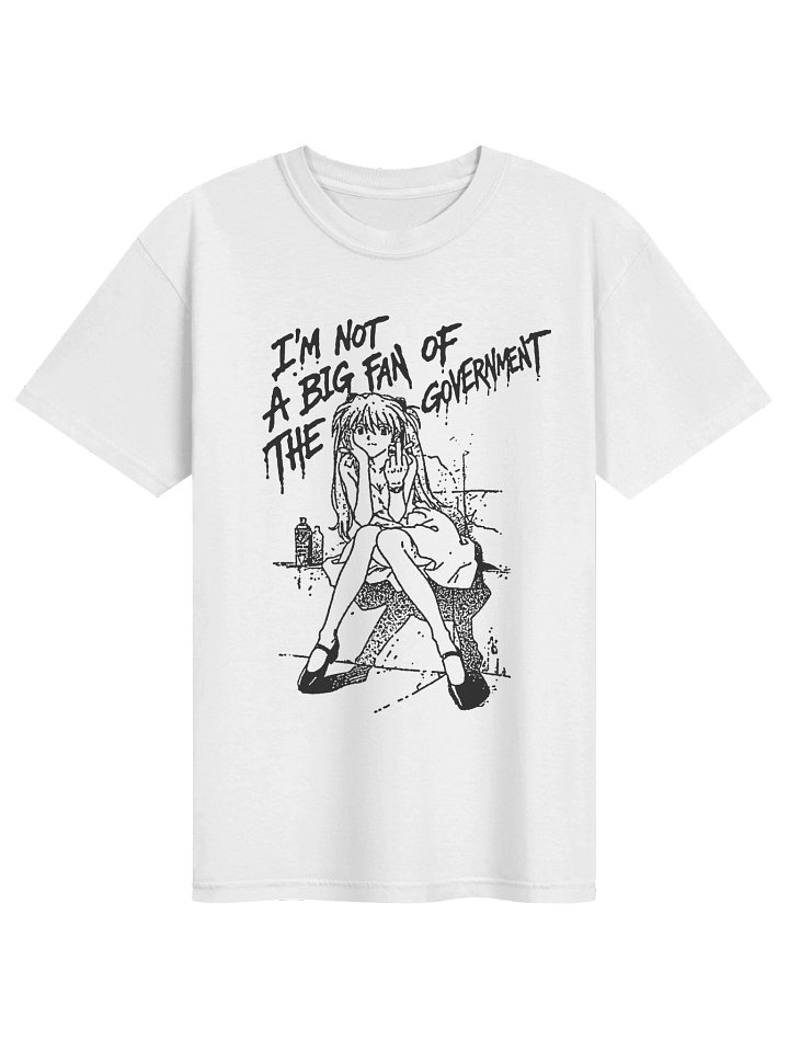NOT A BIG FAN (BIG PRINT) - T-shirt. white vers. product image (1)