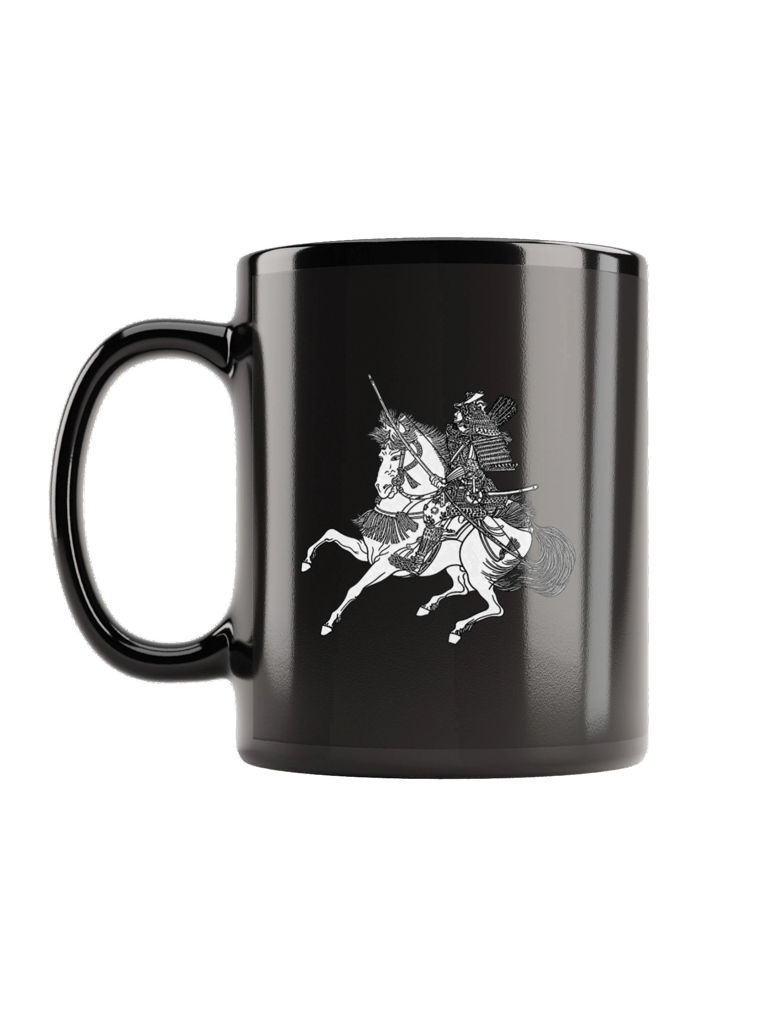 Mounted Samurai Black Mug product image (1)