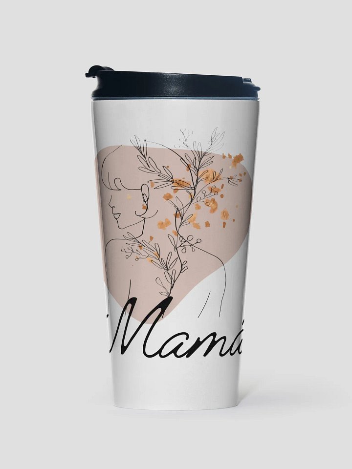 Boho Mother’s Design Lineart steel travel mug product image (1)