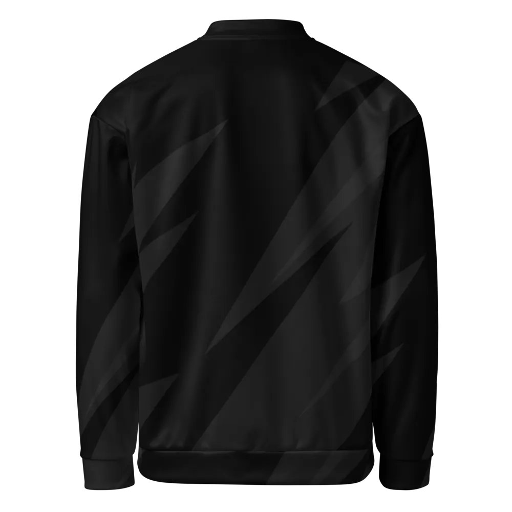 Shadowed Geometric Allure Bomber Jacket product image (4)