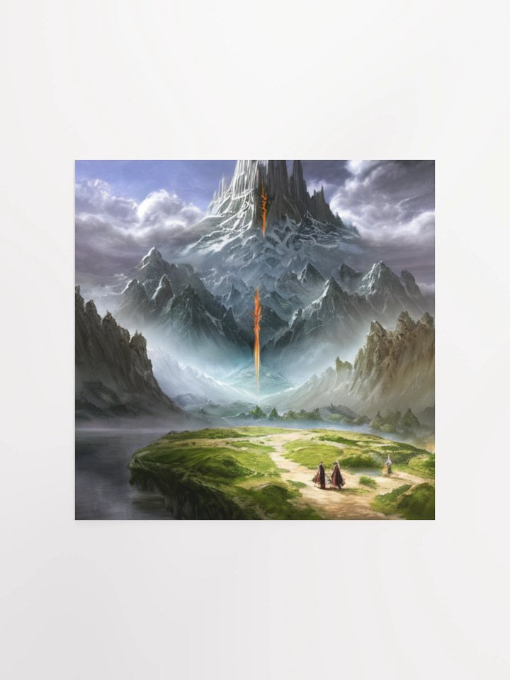 Mystical Mountain Path Lord Of The Rings Anime Concept Art Poster product image (4)