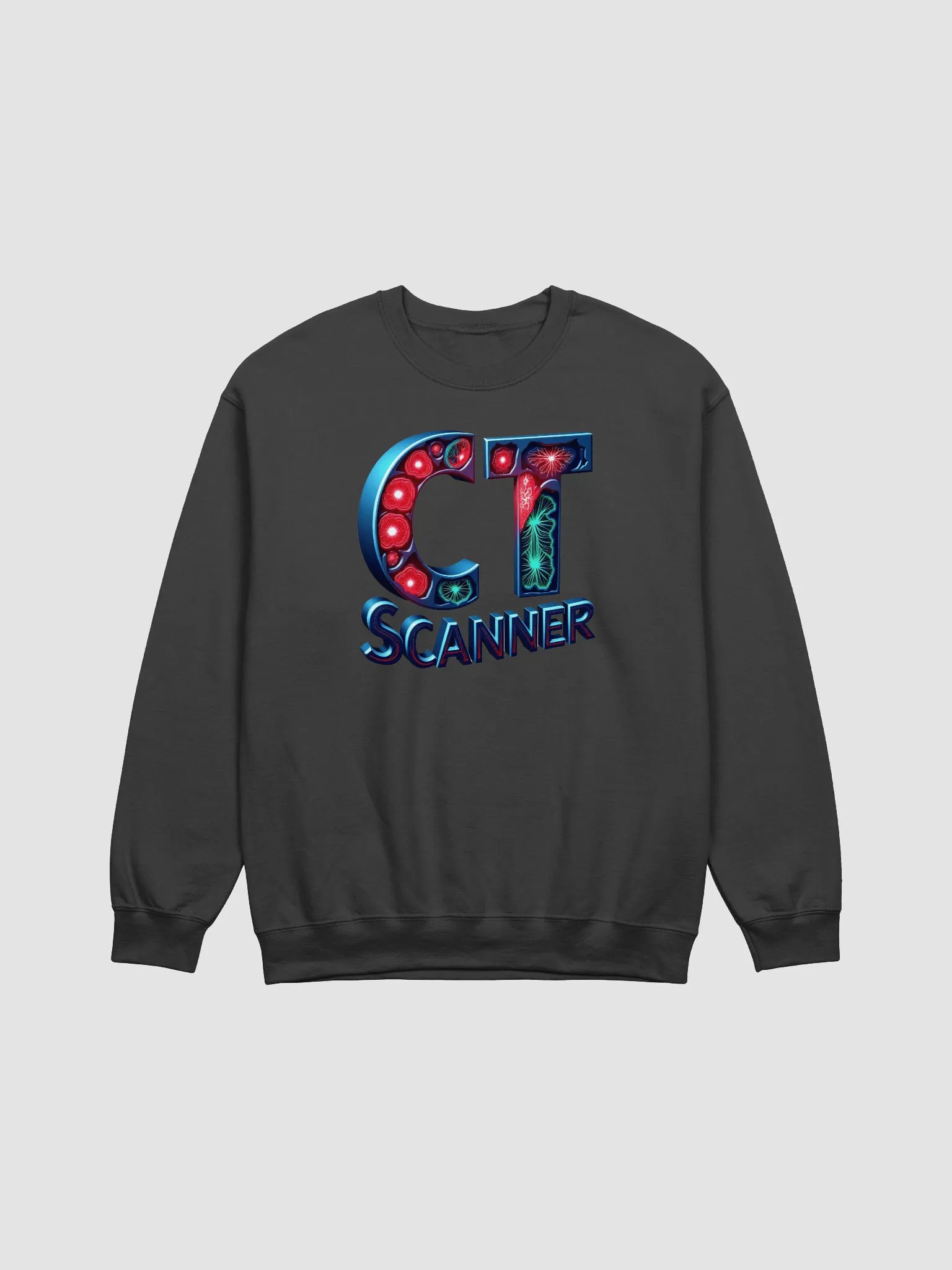Abstract Metallic Scanner Crewneck Sweatshirt product image (3)