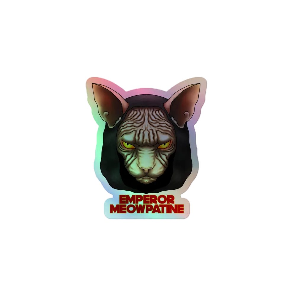 Emperor Meowpatine Holo Sticker product image (1)