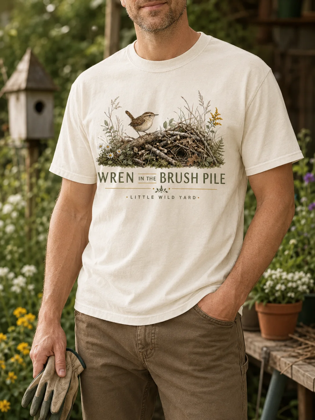 Wren in the Brush Pile T-shirt product image (3)