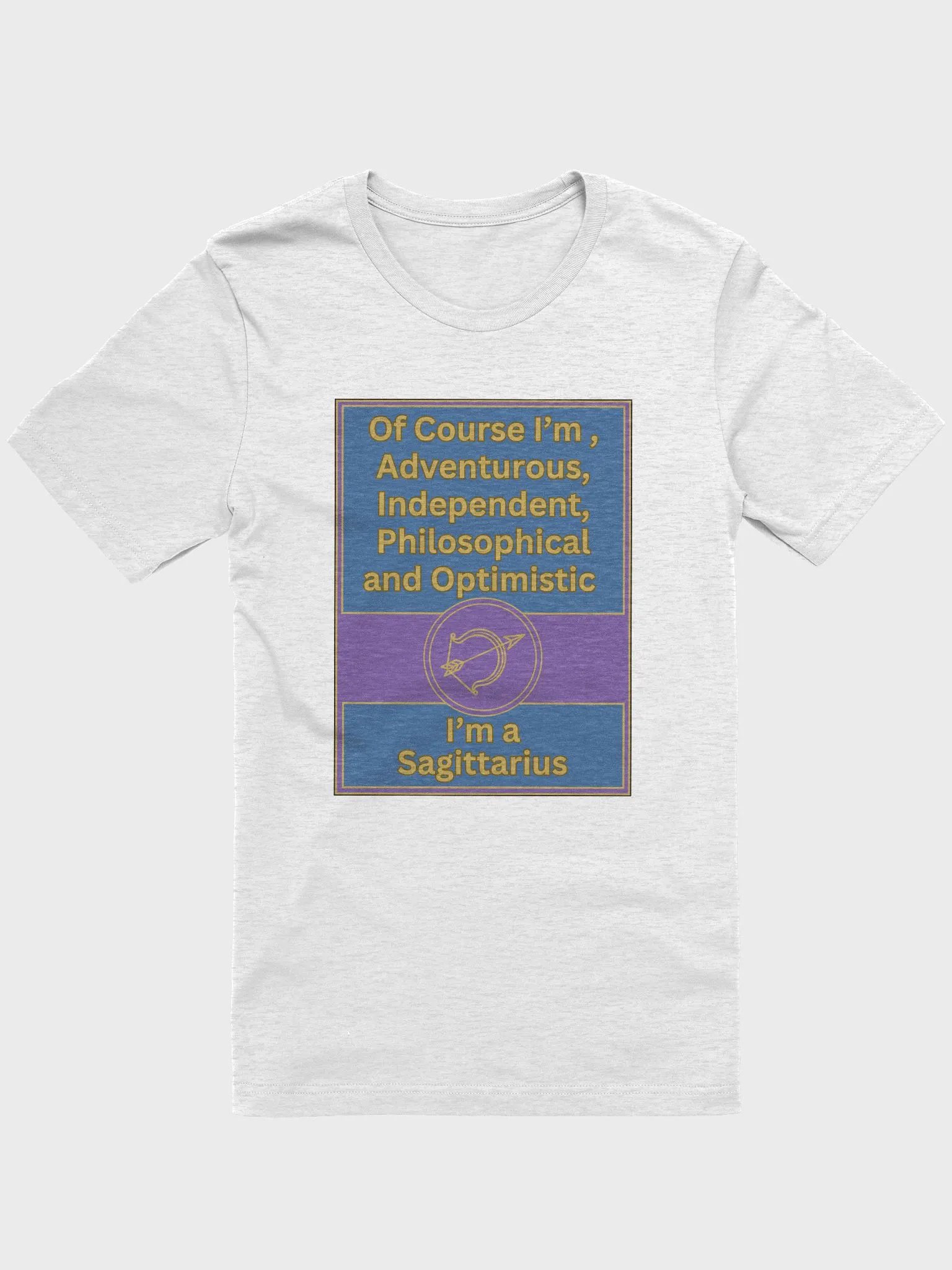 Of Course I’m Sagittarius Zodiac Sign T-Shirt, Zodiac Sign Vibes T-Shirt, Sagittarius T-Shirt, Astrological T-shirt product image (3)