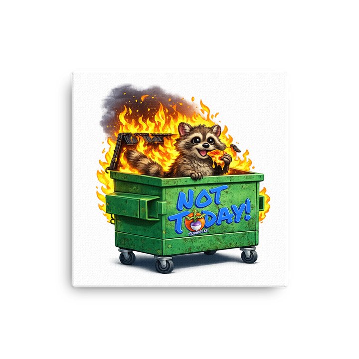 Not Today! DumpsterFire Canvas Print product image (2)