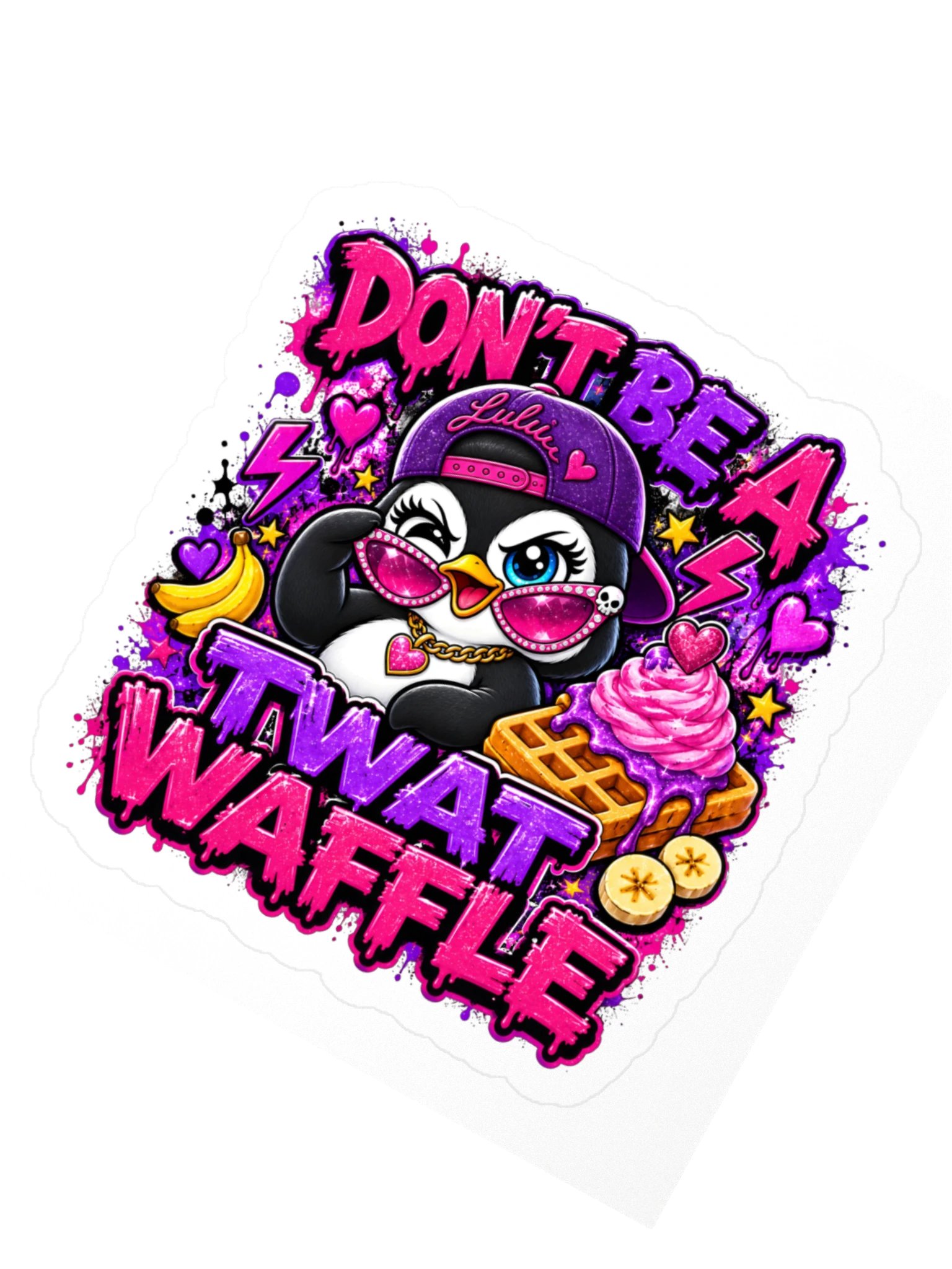 Don't Be A Twat Waffle Lulu Sticker product image (2)