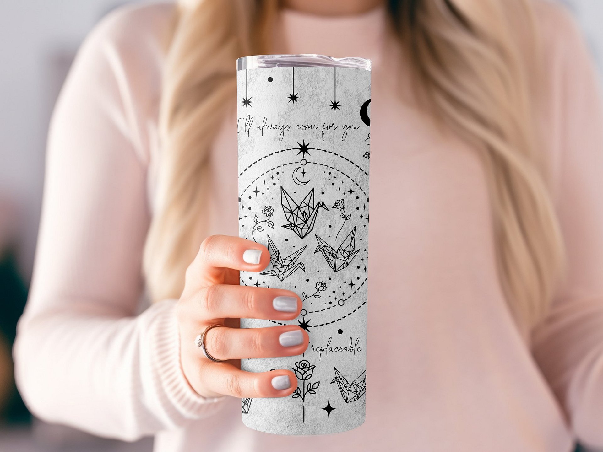 Dramione Era Fanfiction Witch Wizard Fantasy ao3 20oz Skinny Tumbler Sublimation Full Wrap PNG, Romantasy Reading Gift, Digital Download product image (6)