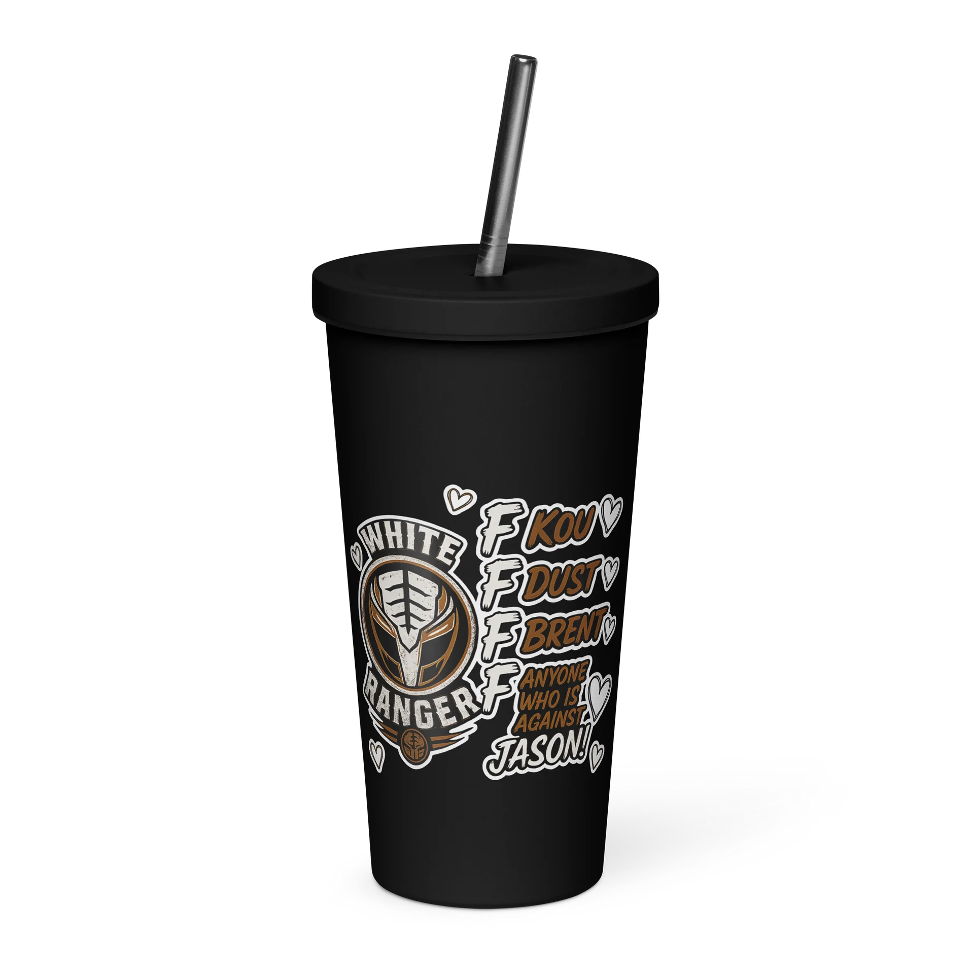 20 oz Insulated Tumbler with a Straw - 4 Fs 4 LIFE product image (1)