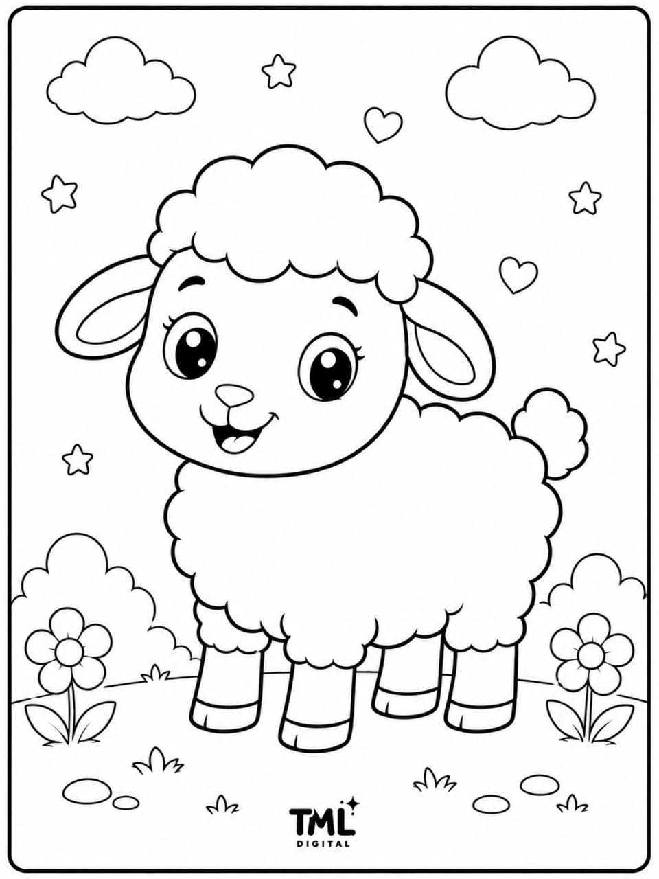 Cute Animals Coloring Book – Series 2: 12 Fun & Easy Coloring Pages for Kids Ages 3–8 product image (5)