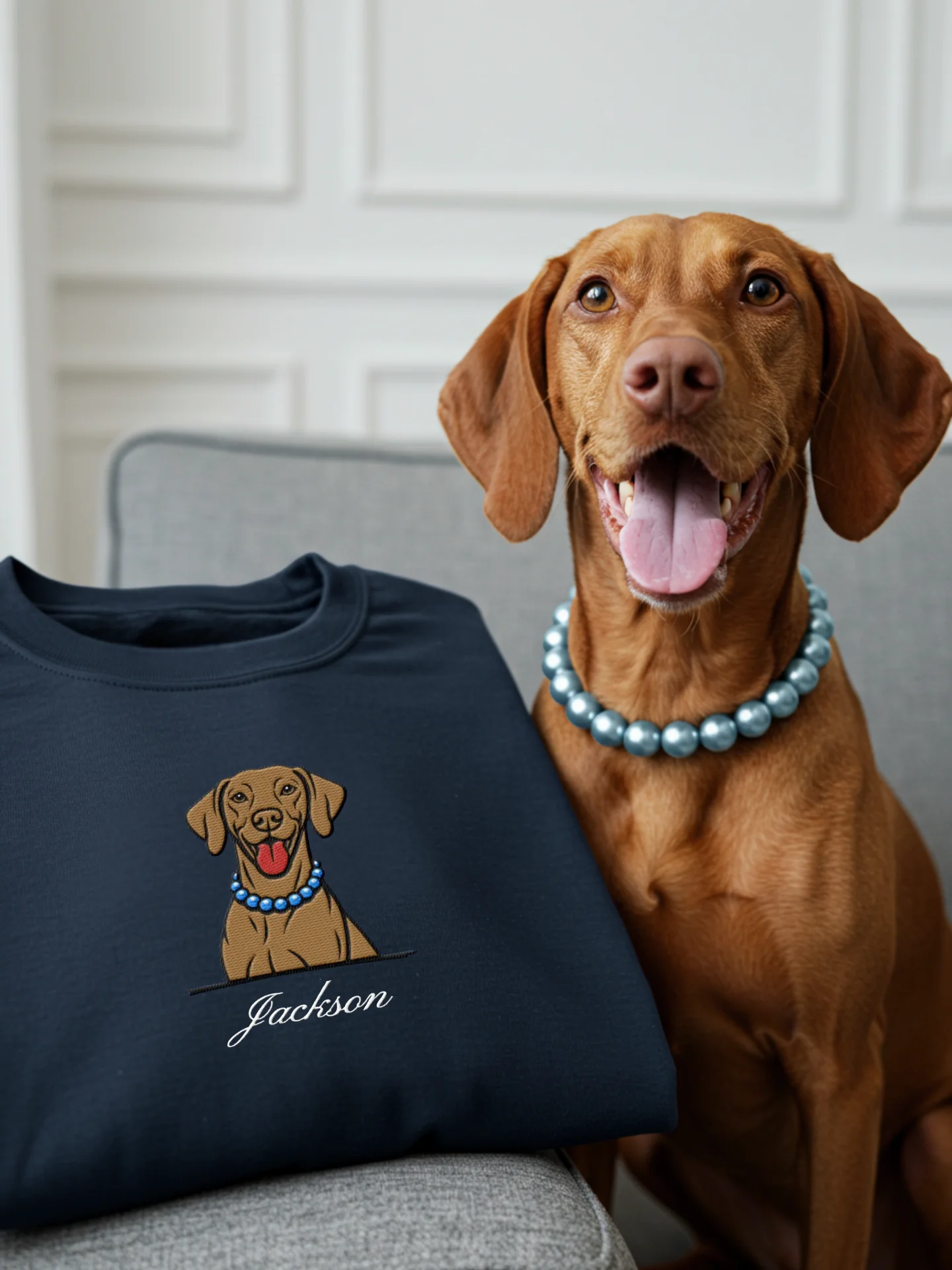 YOUR VIZSLA! / EMBROIDERED SWEATSHIRT product image (1)