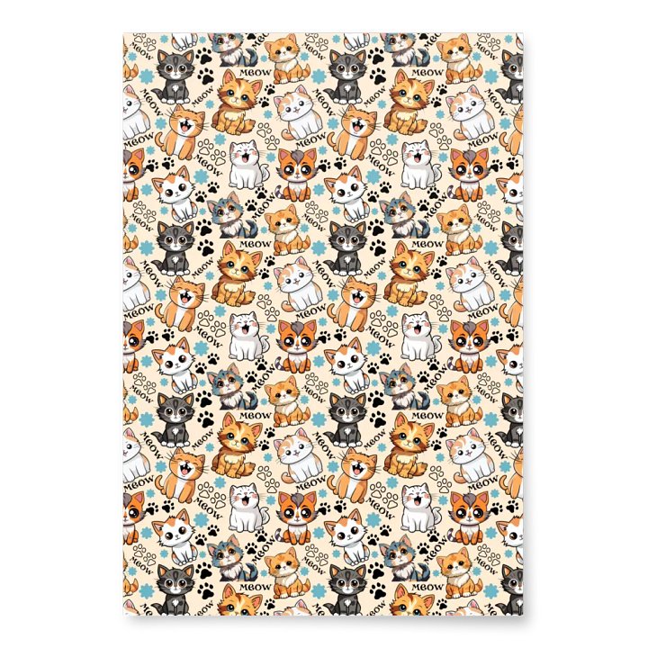 Meow Magic Wrapping Paper - Papaya Whip product image (2)