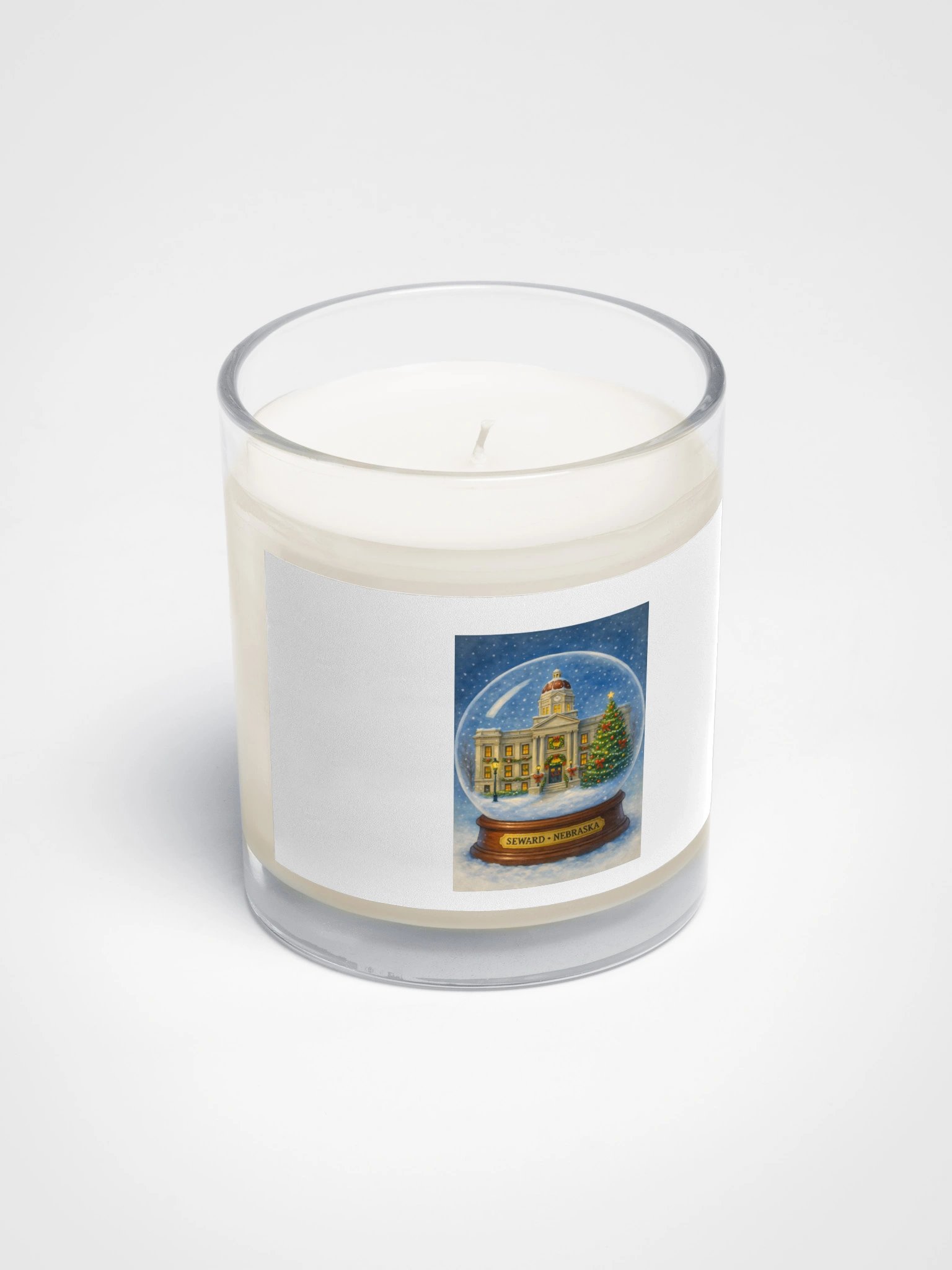 Seward Courthouse Snow Globe Candle product image (2)