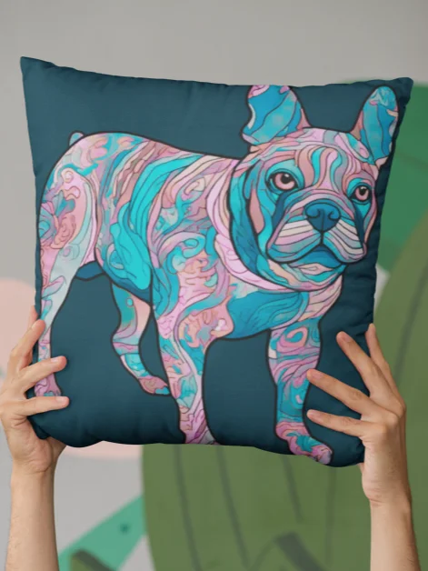 Groovy Frenchie #2 - Pillow product image (2)