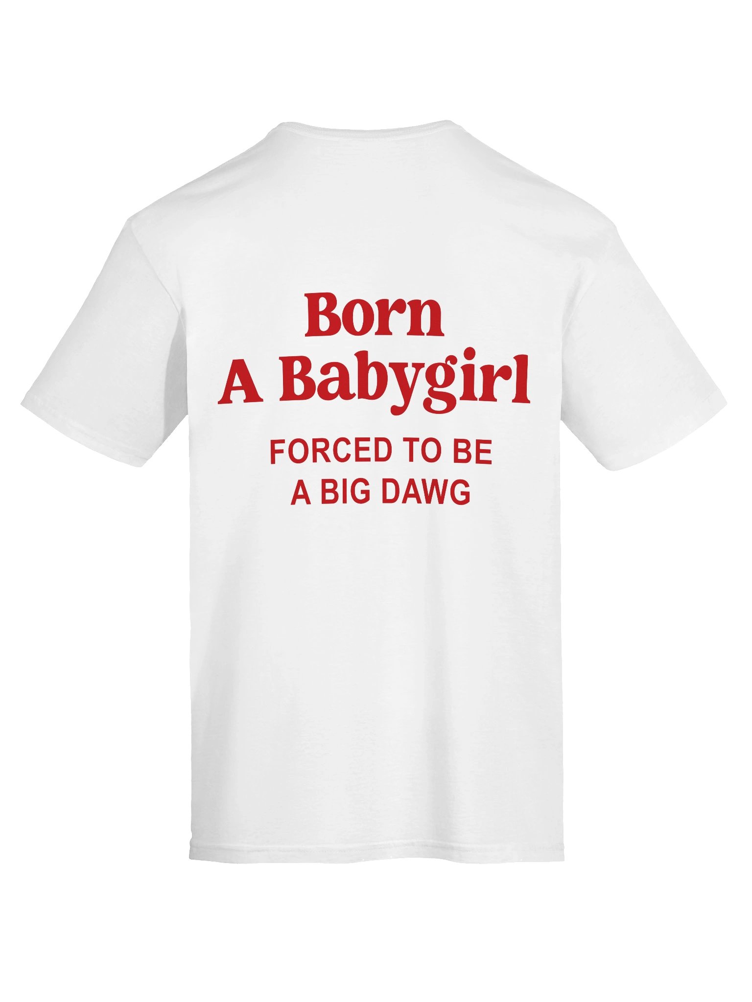 Born a Babygirl Forced to be a Big Dawg Funny Meme T-Shirt product image (4)