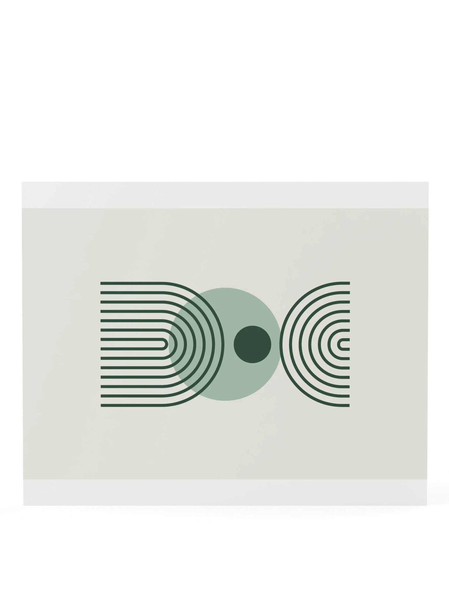 Green Line Arch Print | Boho Bathroom Wall Art product image (8)