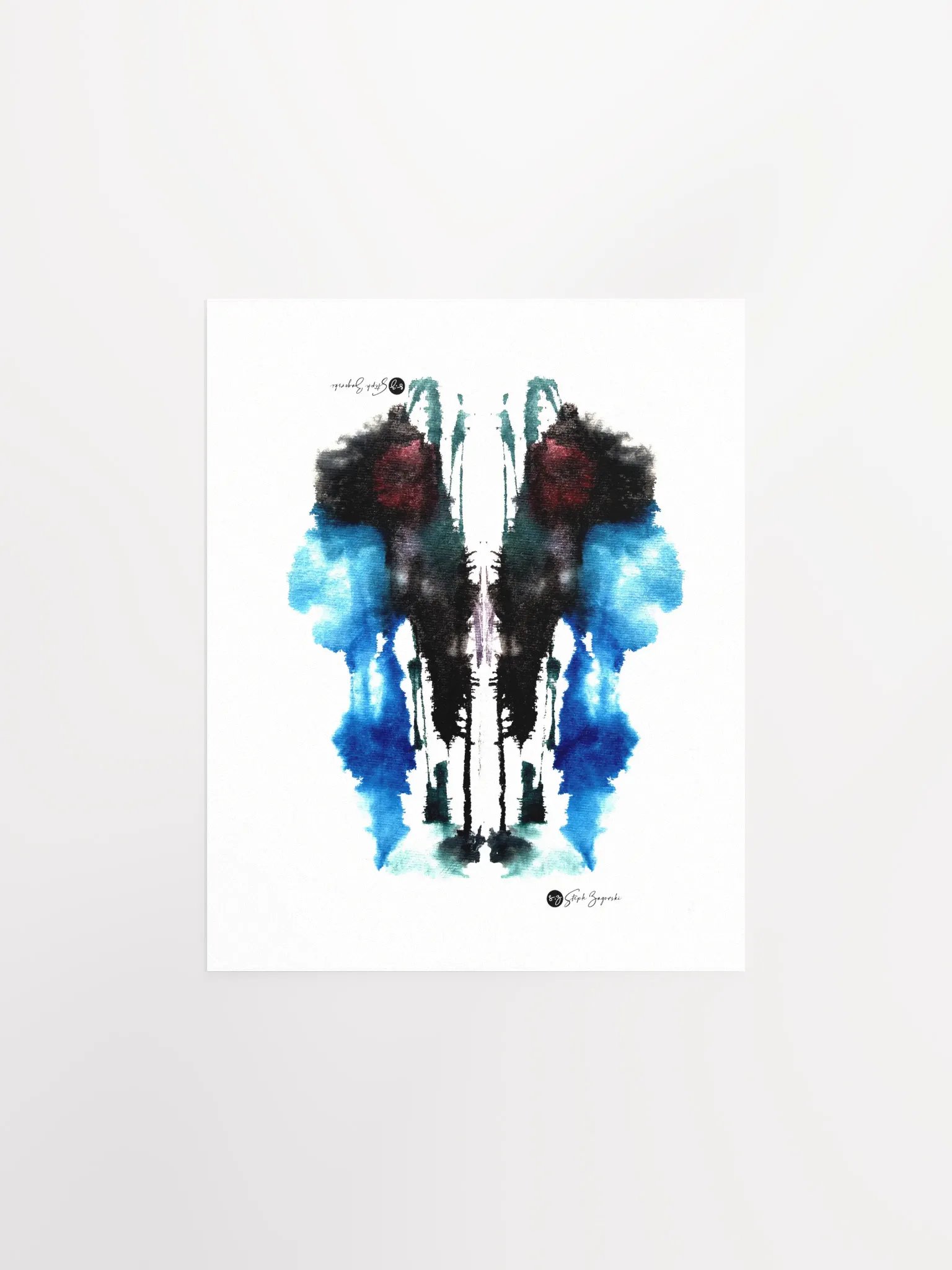 WHISPERING WATERFALL | Inkblot Print | 8x10" product image (1)