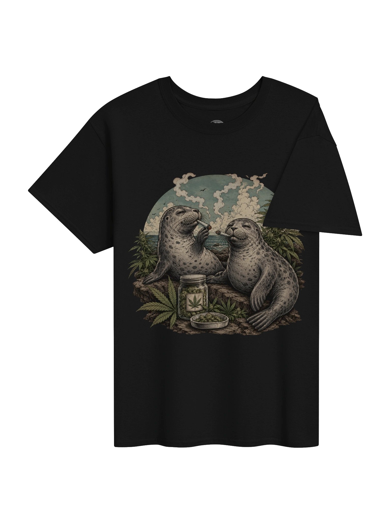 Smoking Seals Vintage Graphic Tee product image (4)