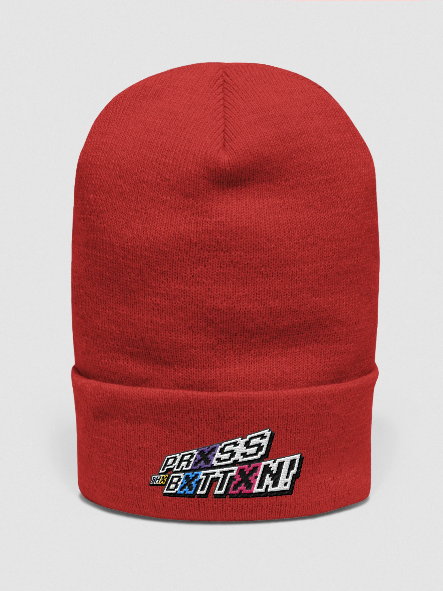Prxss Thx Bxttxn! Beanie product image (7)