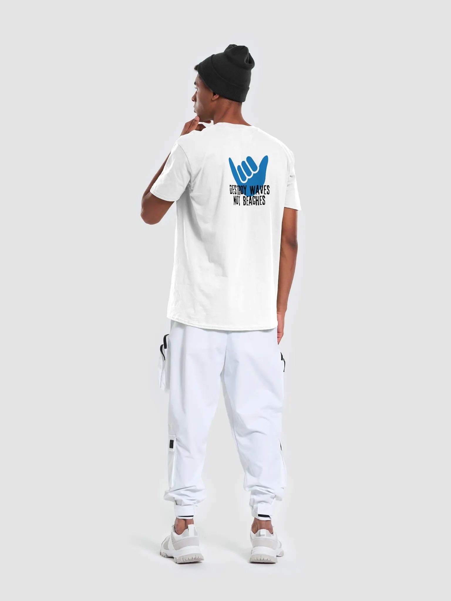 Destroy Waves White T-Shirt product image (6)
