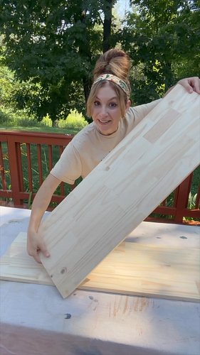 I made this out of cinderblocks and wood! 😍 #gardening #backyard #homedecor #plants