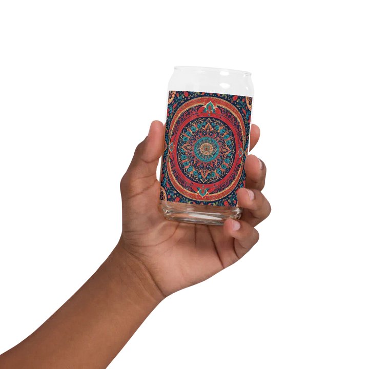 Glass with Persian Carpet Design Mix of Beautiful Colors product image (32)