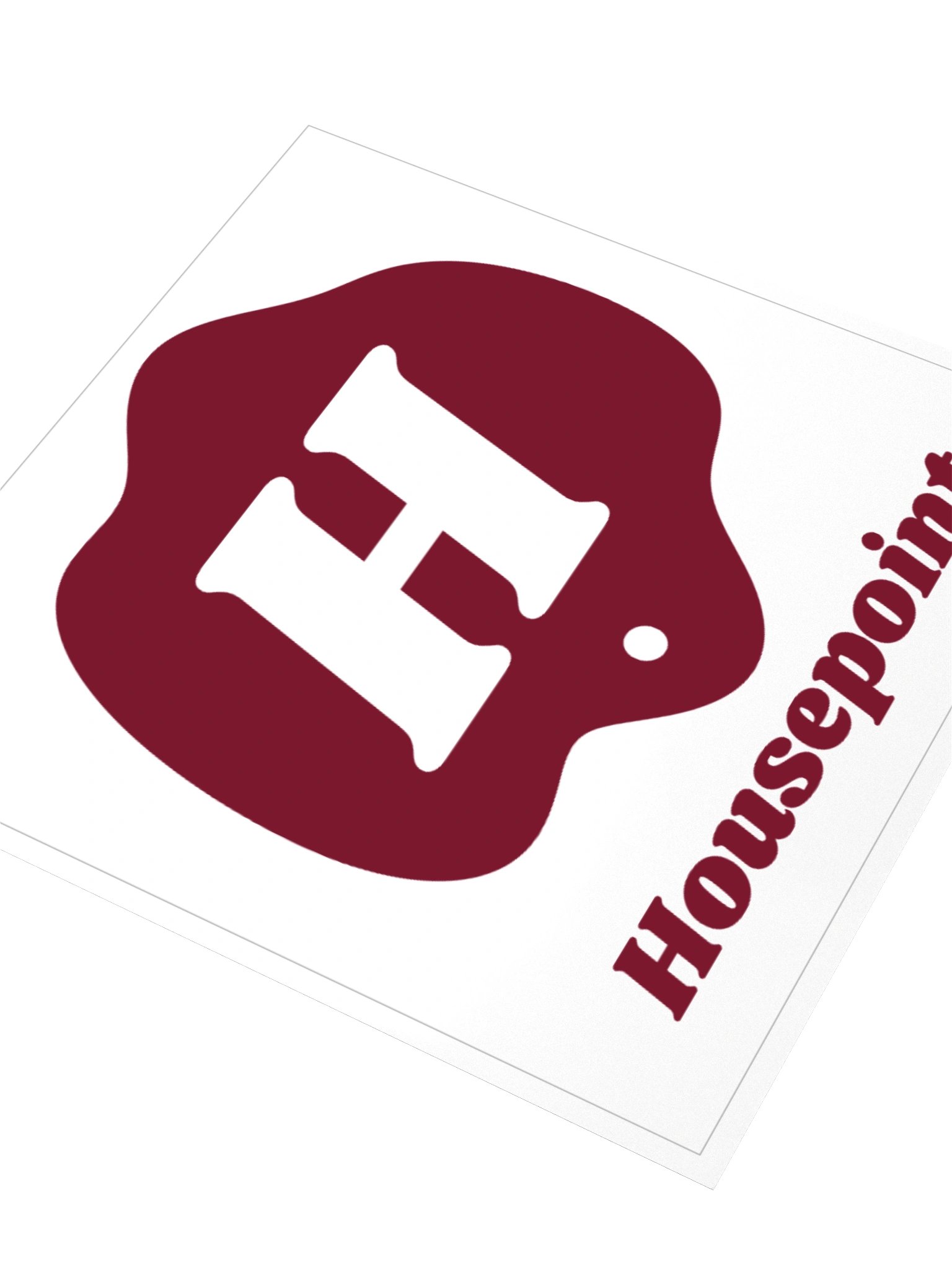 Housepoint Logo Sticker - Maroon product image (3)