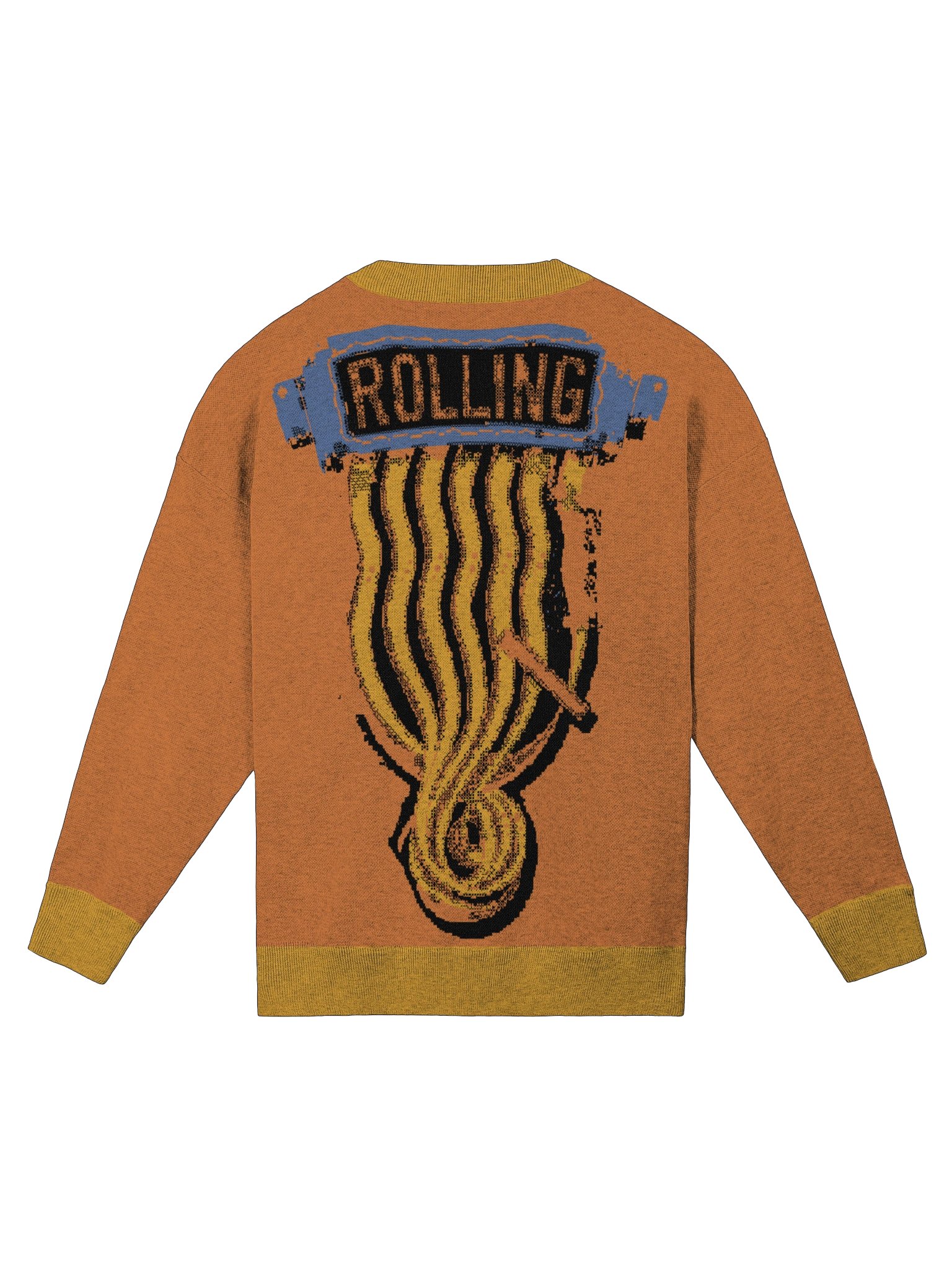 Rolling. Homies. | Relaxed Fit Jacquard Knit Crewneck | Food Core product image (3)