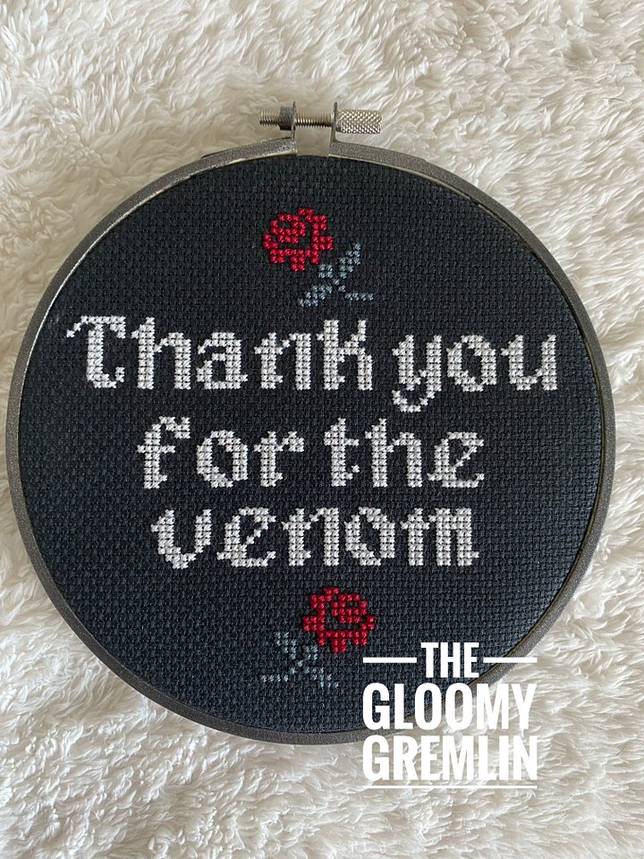 Thank You For The Venom - Cross Stitch Pattern product image (1)